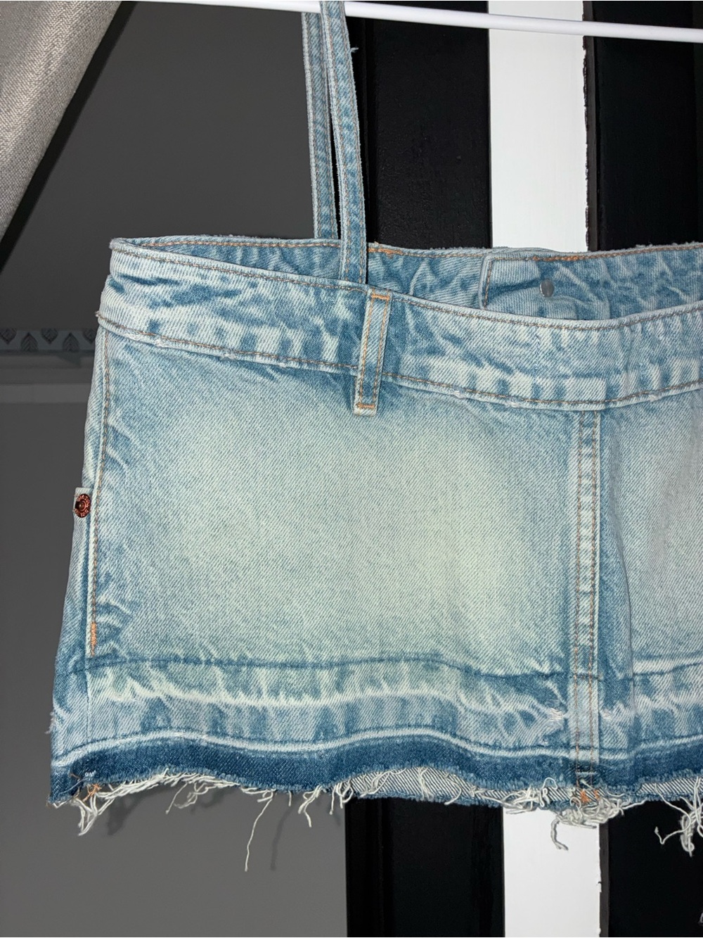 Zara - Denim Crop Tank Top - Picture 9 of 13